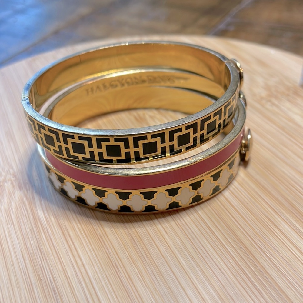 Set of 3 Halcyon Days Bangles